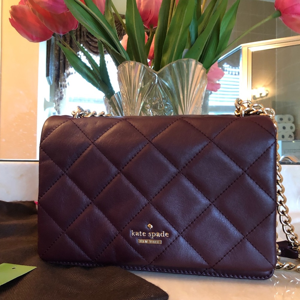 Kate Spade Vivenna Emerson place mulledwine purse